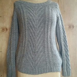 All gray knitted sweater